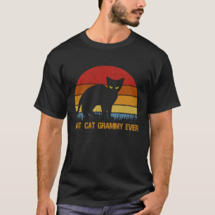 Vintage Best Cat Grammy Ever  Cat Mommy T-Shirt