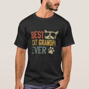 Vintage Best Cat Grandpa Ever Cat Grandpa T-Shirt