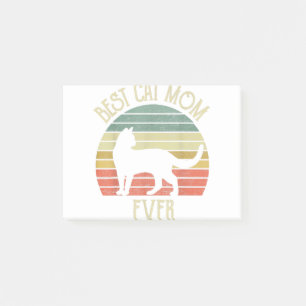 Vintage Best Cat Mom Ever Cat lovers mothers day Post-it Notes