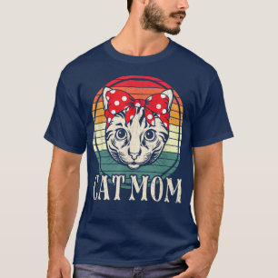 Vintage Best Cat Mom Ever, Cat Mother's Day Cats L T-Shirt