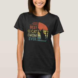 Vintage Best Cat Mom Ever Mother's Day Cat Mommy T-Shirt