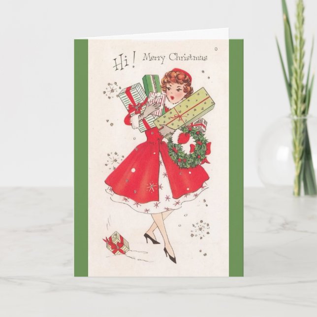 Vintage - Best Christmas Gift is Your Friendship, Card (Front)