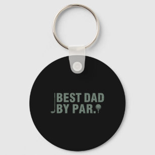 Vintage Best Dad By Par Father#39;s Day Golfing Bi Keychain