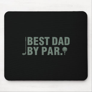 Vintage Best Dad By Par Father&#; s Day Golfing Bi Mouse Pad