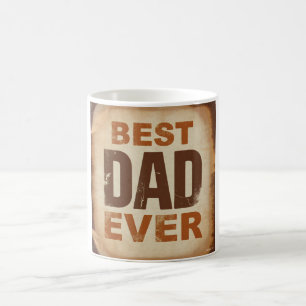 Vintage Best Dad Coffee Mug Gift