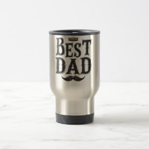 Vintage "Best Dad" Coffee Mug with Crown and Must