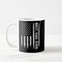 Vintage Best Dad Ever American Flag Distressed Fat
