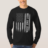 Vintage Best Dad Ever American Flag Distressed Fat