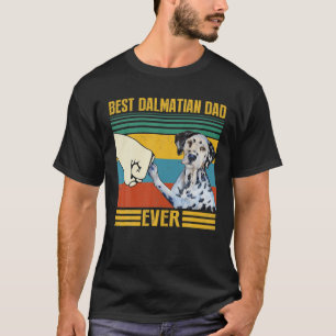 Vintage Best Dalmatian Dad Ever Great For Daddy T-Shirt