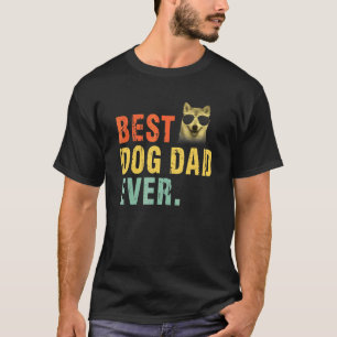 Vintage Best Dog Dad Ever Akita T-Shirt