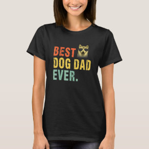 Vintage Best Dog Dad Ever Akita T-Shirt