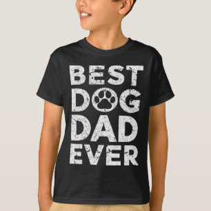 Vintage Best Dog Dad Ever Fathers Day  T-Shirt
