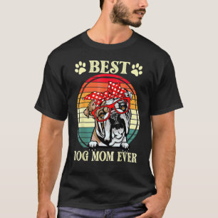 Vintage Best Dog Mom Ever  English Bulldog Mom T-Shirt