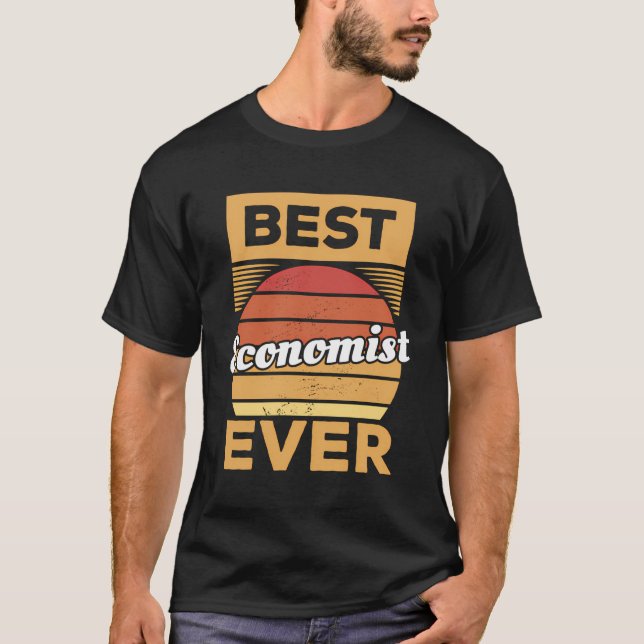 Vintage Best Economist Ever Economic T-Shirt (Front)