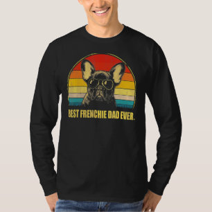 Vintage Best Frenchie Dad Ever Dog  For Father's D T-Shirt