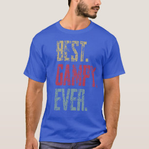 Vintage Best Gampy Ever Retro Funny Quotes Happy F T-Shirt