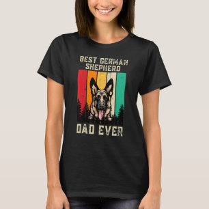 Vintage Best German Shepherd Dad Ever Father's Day T-Shirt