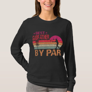 Vintage Best Godfather By Par Disc Golf Funny Fath T-Shirt