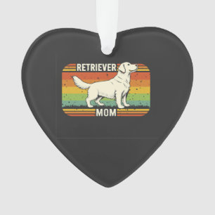 Vintage Best Golden Retriever Mom Dog Mom Ornament