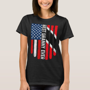 Vintage Best Granny Ever American Trinidad And Tob T-Shirt