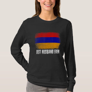 Vintage Best Husband Ever Men Retro Armenia Flag T-Shirt