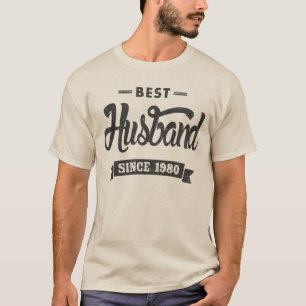 Vintage Best Husband Since 1980 T-Shirt