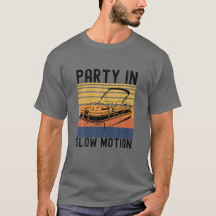 Vintage Best Pontoon Captain Retro Boat Party In S T-Shirt