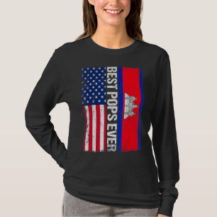 Vintage Best Pops Ever Retro American Cambodia Fla T-Shirt