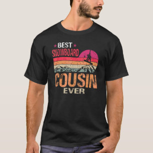 Vintage Best Snowboard Cousin Ever  Father's Day T-Shirt