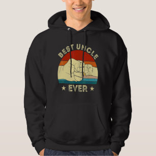 Vintage Best Uncle Ever Fist Bump Uncle Fathers D Hoodie
