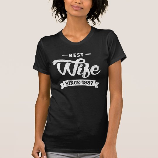 Vintage Best Wife Since 1987 T-Shirt