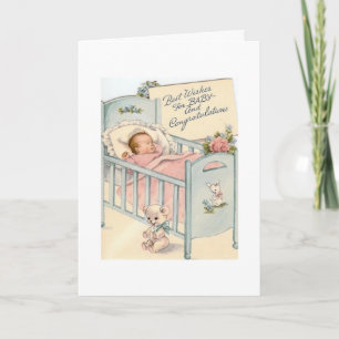 Vintage - Best Wishes for Baby, Card