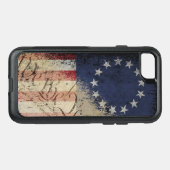 Vintage Betsy Ross American Flag Otterbox iPhone Case (Back Horizontal)
