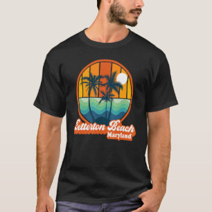 Vintage Betterton Beach Maryland Summer 90s Beach T-Shirt