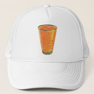 Vintage Beverages, Glass of Orange Juice Breakfast Trucker Hat