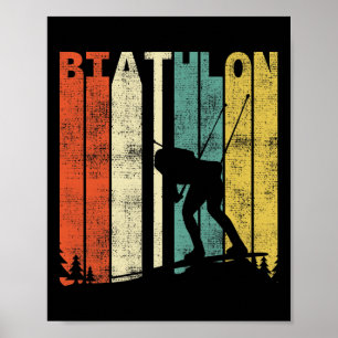 Vintage Biathlon Retro Biathlete 1 Poster