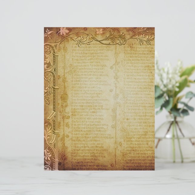 Vintage bible page (Standing Front)