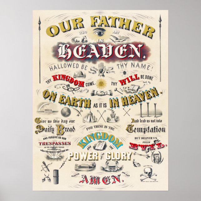 Vintage Biblical Poster (Front)