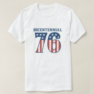Vintage Bicentennial 1776 American Flag 76 Patriot T-Shirt