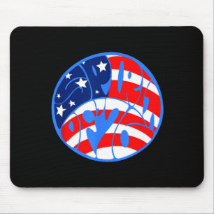 Vintage bicentennial independence day  mouse pad