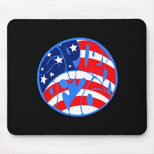Vintage bicentennial independence day  mouse pad (Front)