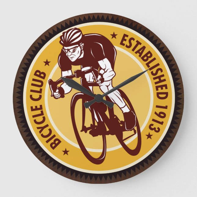 Vintage Bicycle 12 Clock Options (Front)