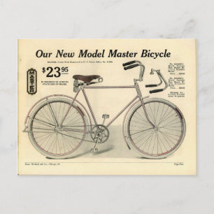 Vintage Bicycle Advertisement Postcard