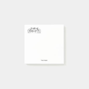 Vintage Bicycle Built For Two / Tandem Bike Post-it Notes