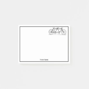 Vintage Bicycle Built For Two / Tandem Bike Post-it Notes