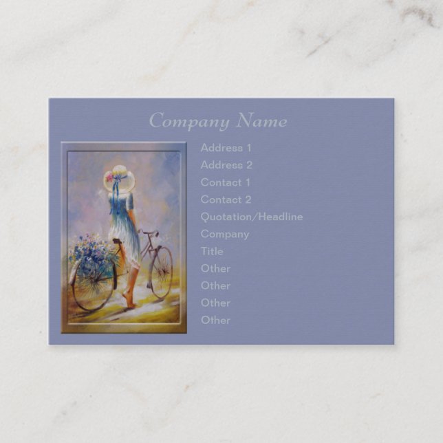 Vintage Bicycle Business Card (Front)