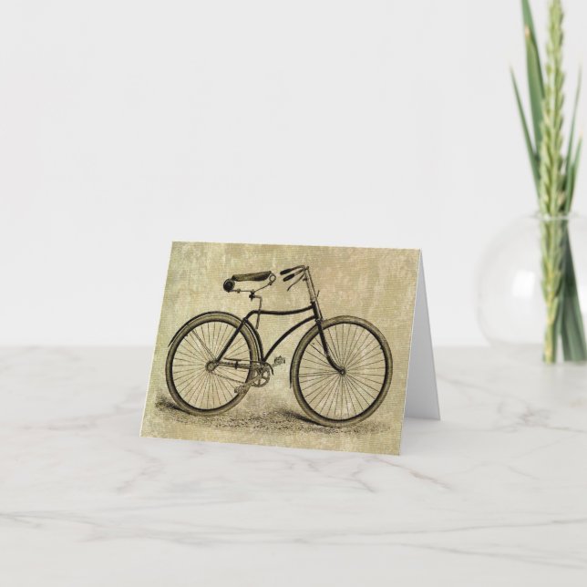 Vintage bicycle card (Front)