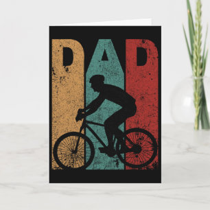 Vintage Bicycle Dad Cycling Cyclist Daddy Father&# Card