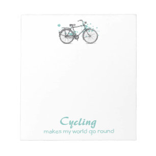 Vintage Bicycle Drawing Notepad