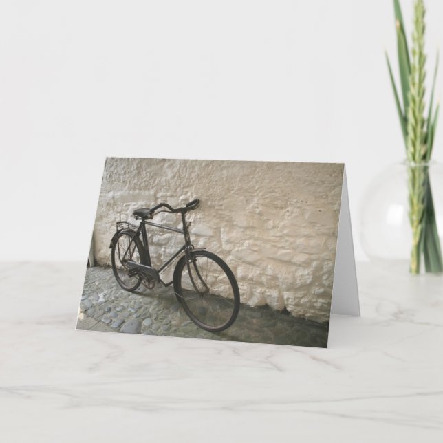 Vintage Bicycle Greeting Card (Front)